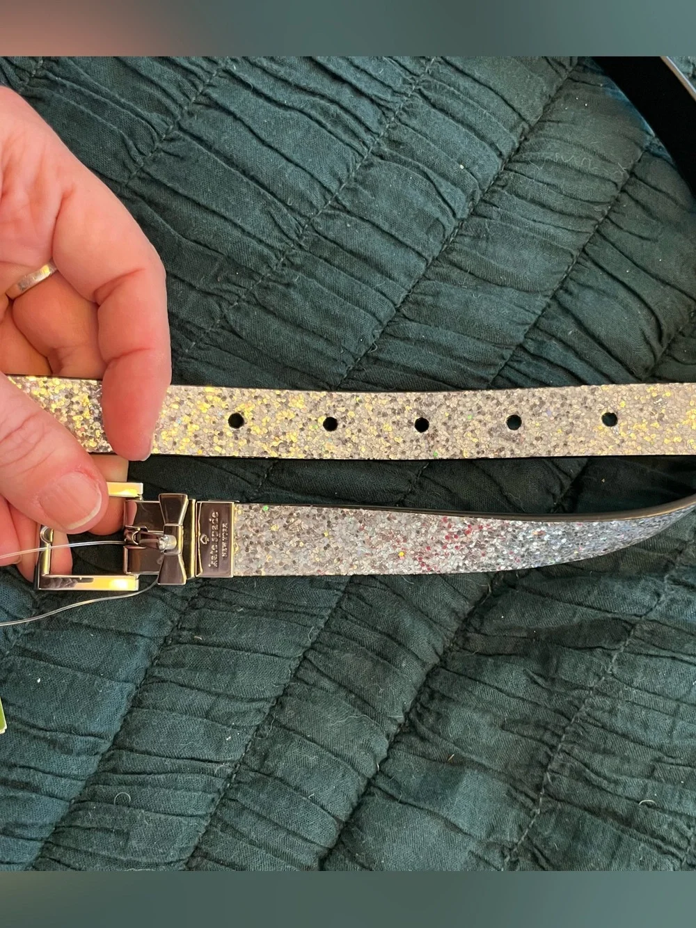 NWT kate spade glitter belt
